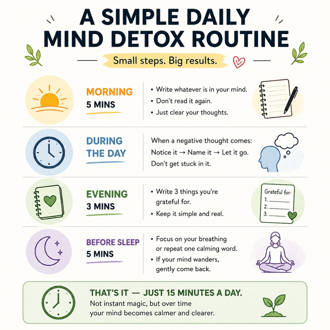 simple daily mind detox routine